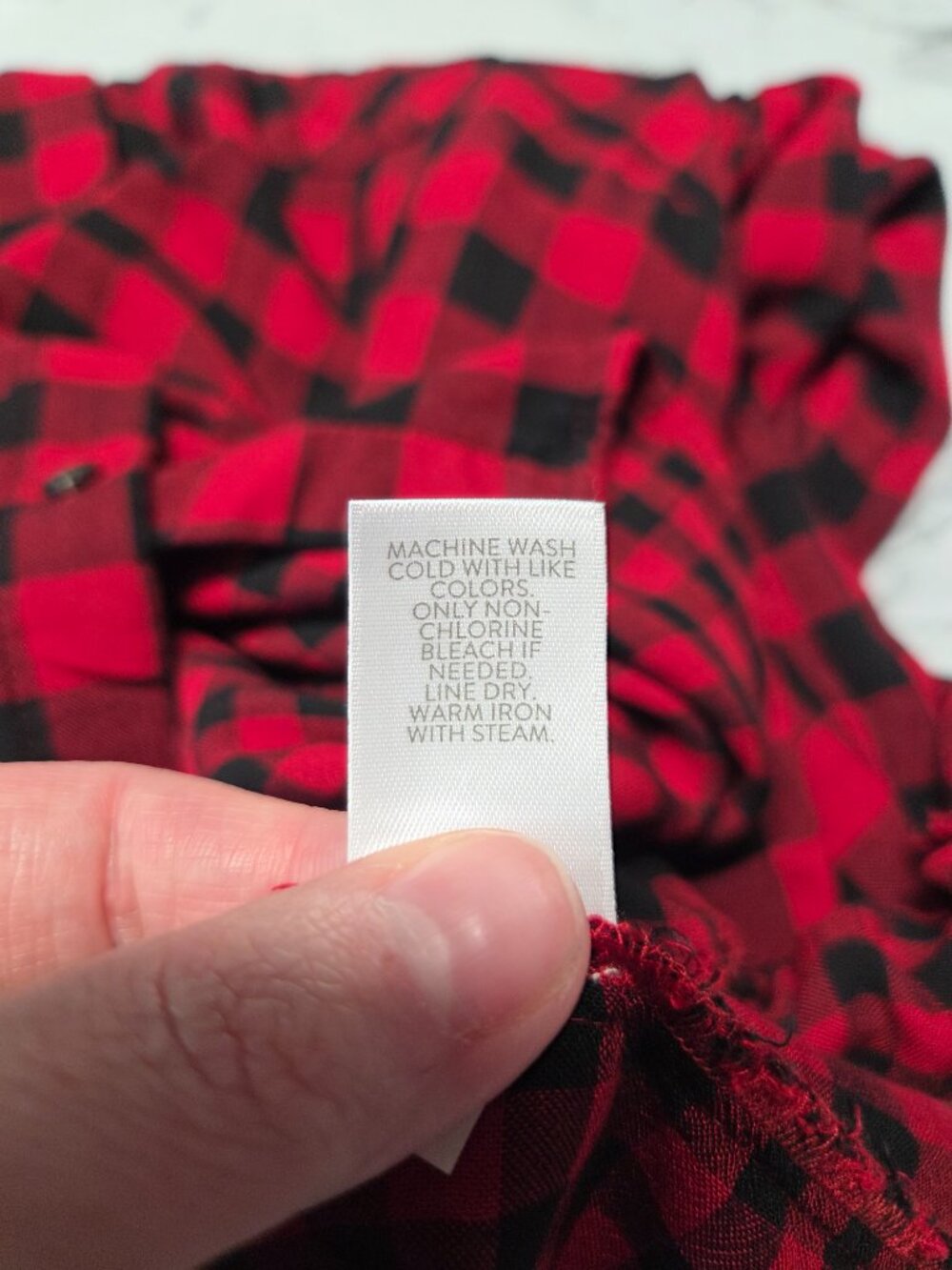 J.Jill Extra Large Red Black Plaid Roll Tab Longsleeve Fall Casual Shirt - Picture 11 of 11